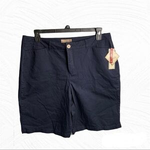 Khakis New with Tags Navy Stretch Walking Shorts Wm 16